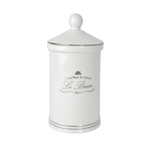 Le Bain Porcelain Cotton Jar By Kassatex