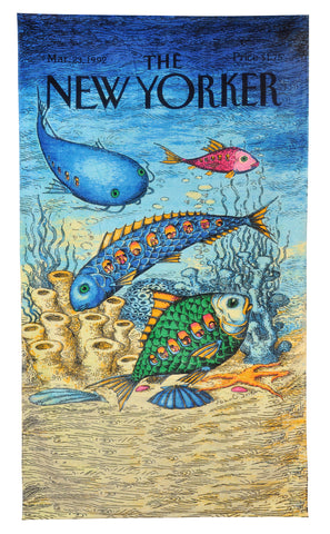 New Yorker Fish With People Inside Beach by Homesource